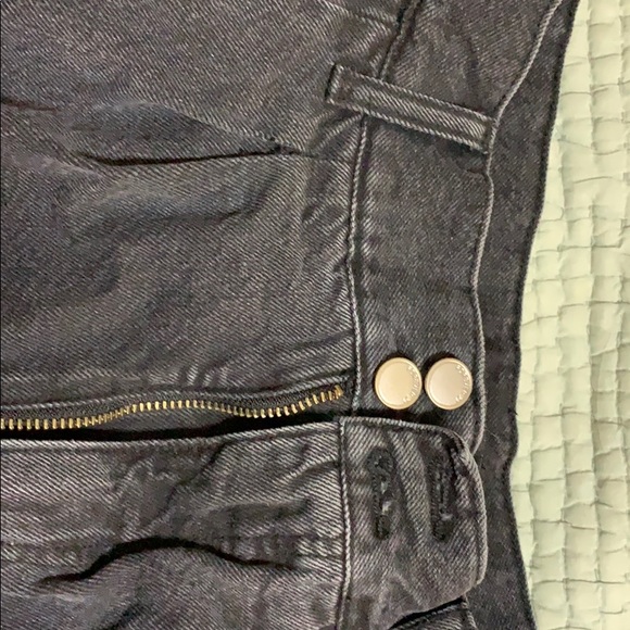 Black jean shorts - Picture 2 of 4